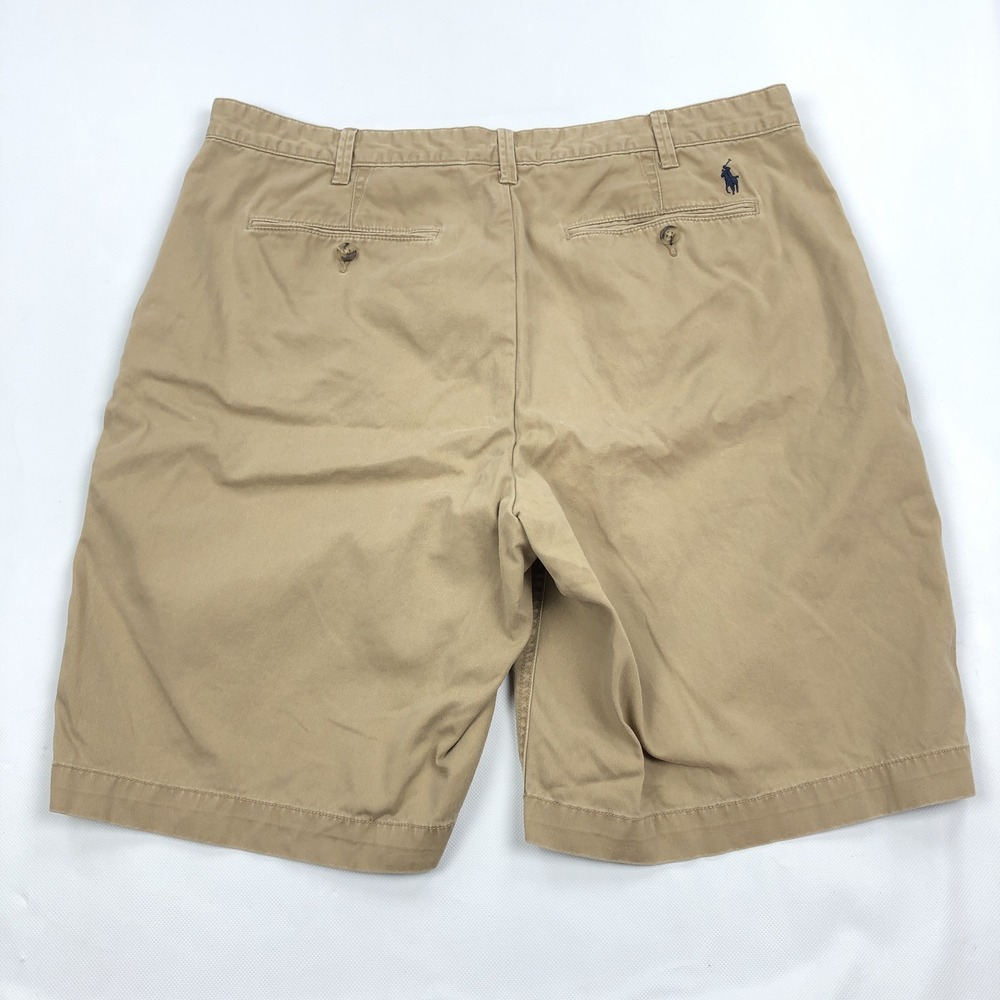 Polo Ralph Lauren Men's Relaxed Fit Chino Shorts Khaki Tan Size 36 Pony - Picture 4 of 13